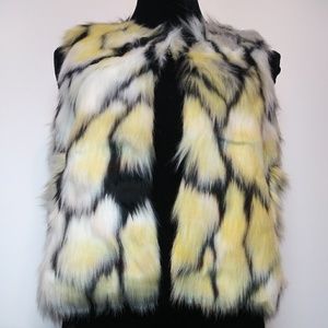 Multi color faux vest